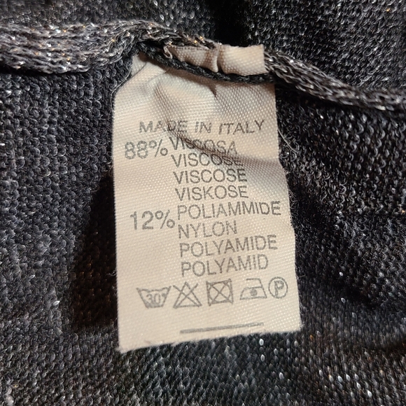 NWT Montan Paris Shimmering Gray Knit Cardigan Sweater - Picture 6 of 6